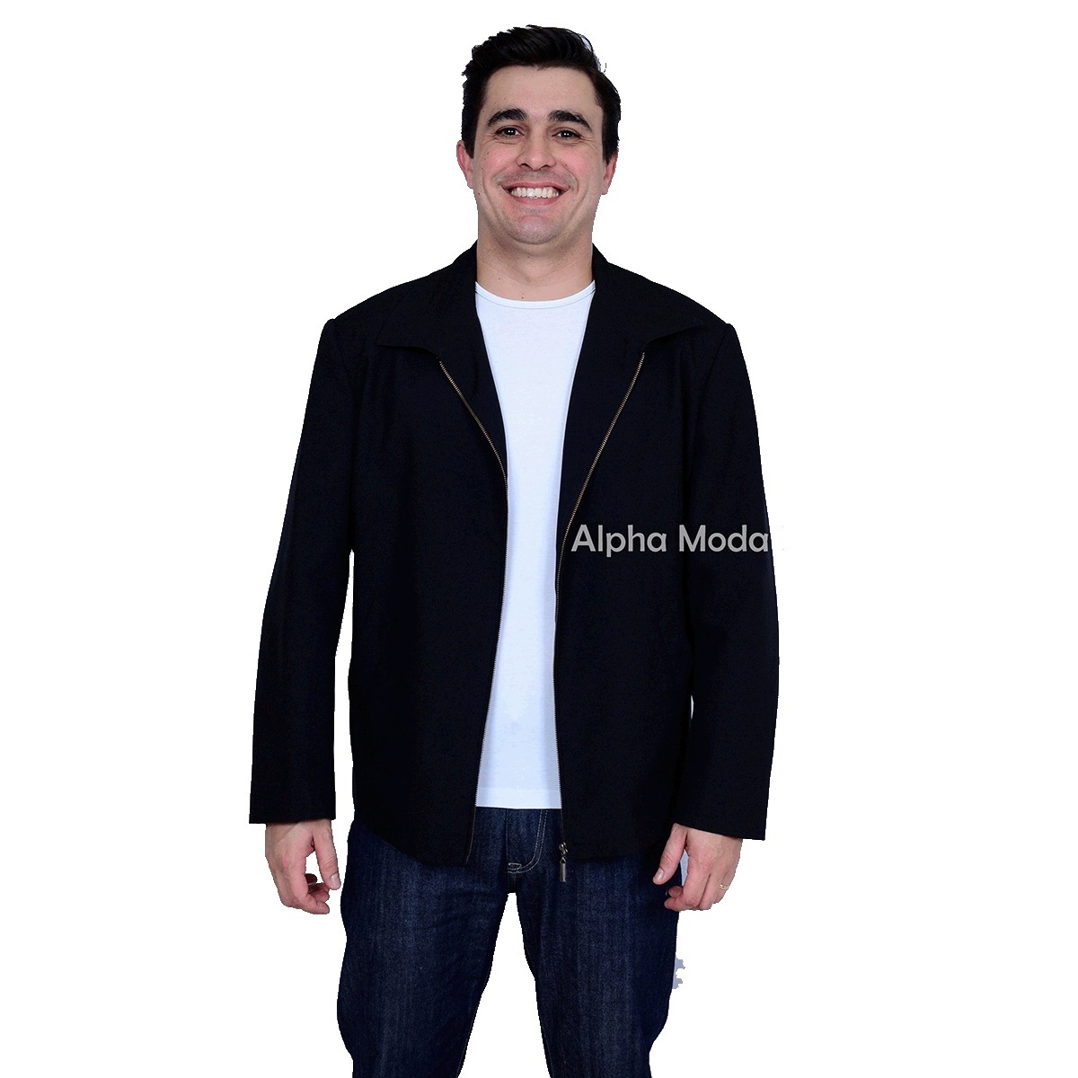 jaqueta com camisa social
