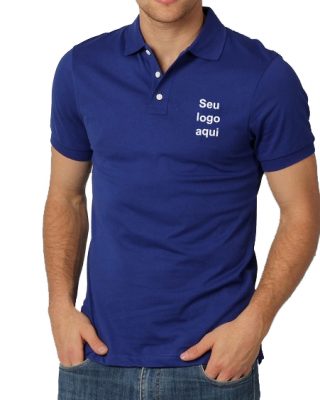 Camiseta Gola Polo básica Personalizada com bordado – Kits a partir de 20 pçs