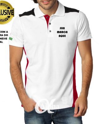 Camisa gola polo bordado com logomarca da sua empresa para uniformes profissionais – Kits a partir de 20 pçs
