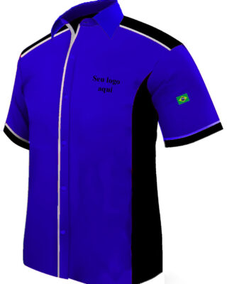 Camisa Masculina Personalizada lindo modelo para uniformes – Kit c/ 20 pçs