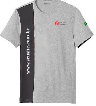 Camisetas Personalizadas estampadas, bordadas ou sublimadas Kit 20 Pçs