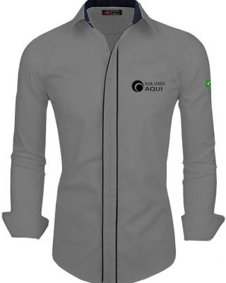 Camisa social Elegance para uniformes profissionais kit 20 pçs