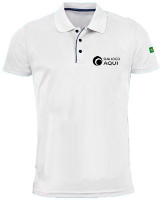 Camiseta Polo bordada com a sua marca para uniformes empresarial feminino e masculino – Kits a partir de 20 pçs