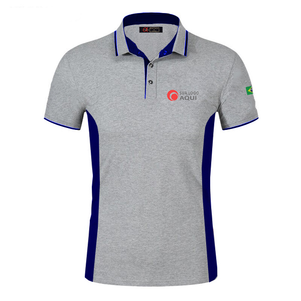Camisa camiseta personalizada polo com recortes diferenciados bordado o seu  logo – Kits a partir de 20 pçs – Alpha Moda Social