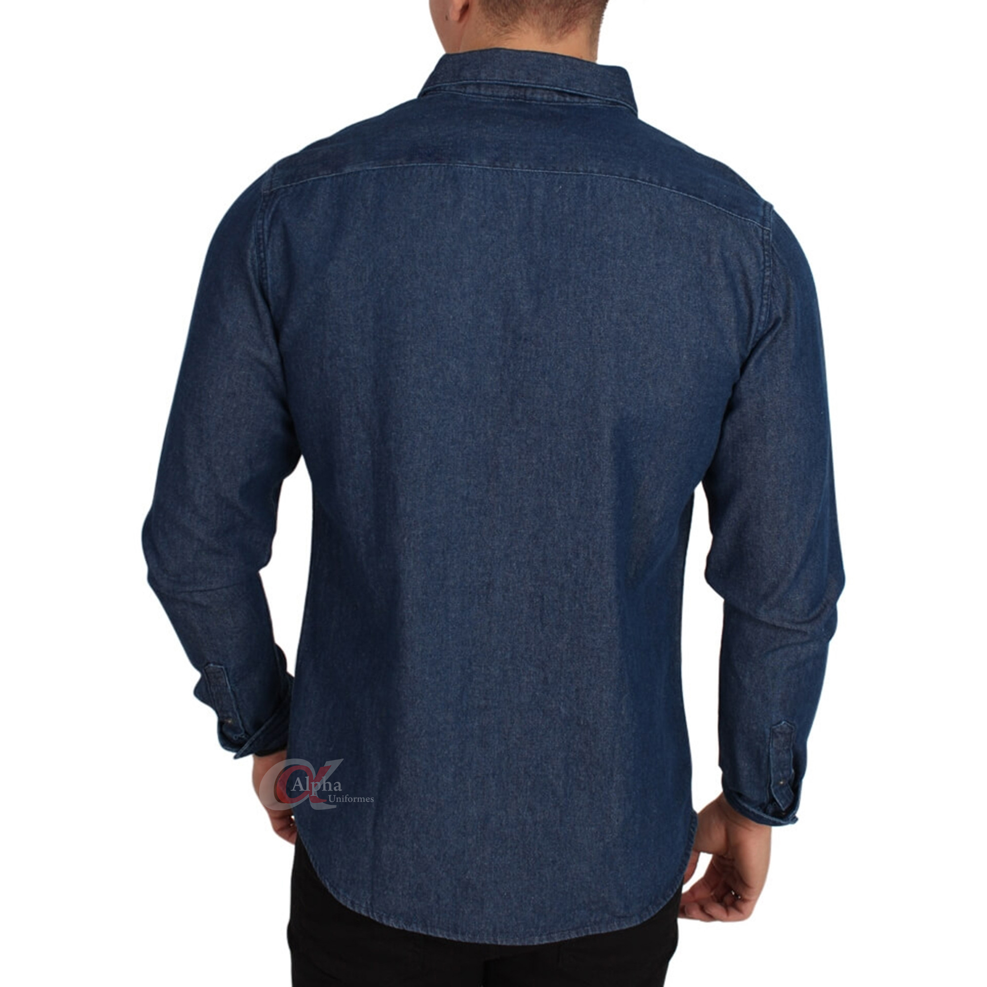 North America Deadlock erotic Camisa Jeans social feminina e/ou masculina personalizada para uniformes  fardamentos profissionais algodão – Kit c/ 4pç – Alpha Moda Social