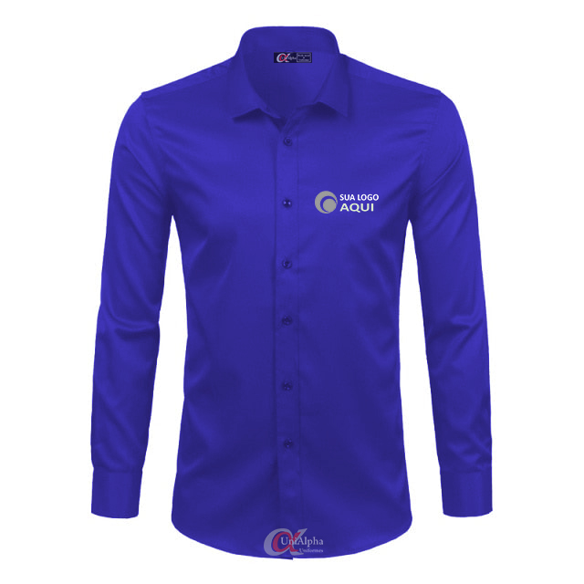 camisa-não-amassa-non-iron-para-uniformes-não-desbota-não-encolhe-não-esquenta-azu-bic-royall Fardamentos e Uniformes para Profissionais de Saúde Alternativa (Florianópolis, Vitória, Goiânia): Quais são as melhores opções de uniformes para terapeutas holísticos e acupunturistas? É importante que os uniformes para profissionais de saúde alternativa transmitam uma sensação de calma e bem-estar? Como escolher uniformes que sejam práticos e ao mesmo tempo transmitam profissionalismo?