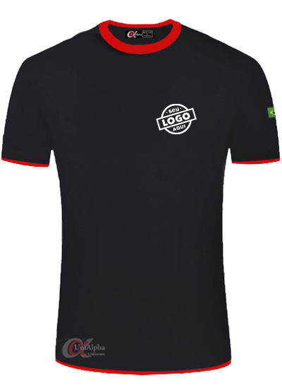 camiseta gola redonda para uniformes
