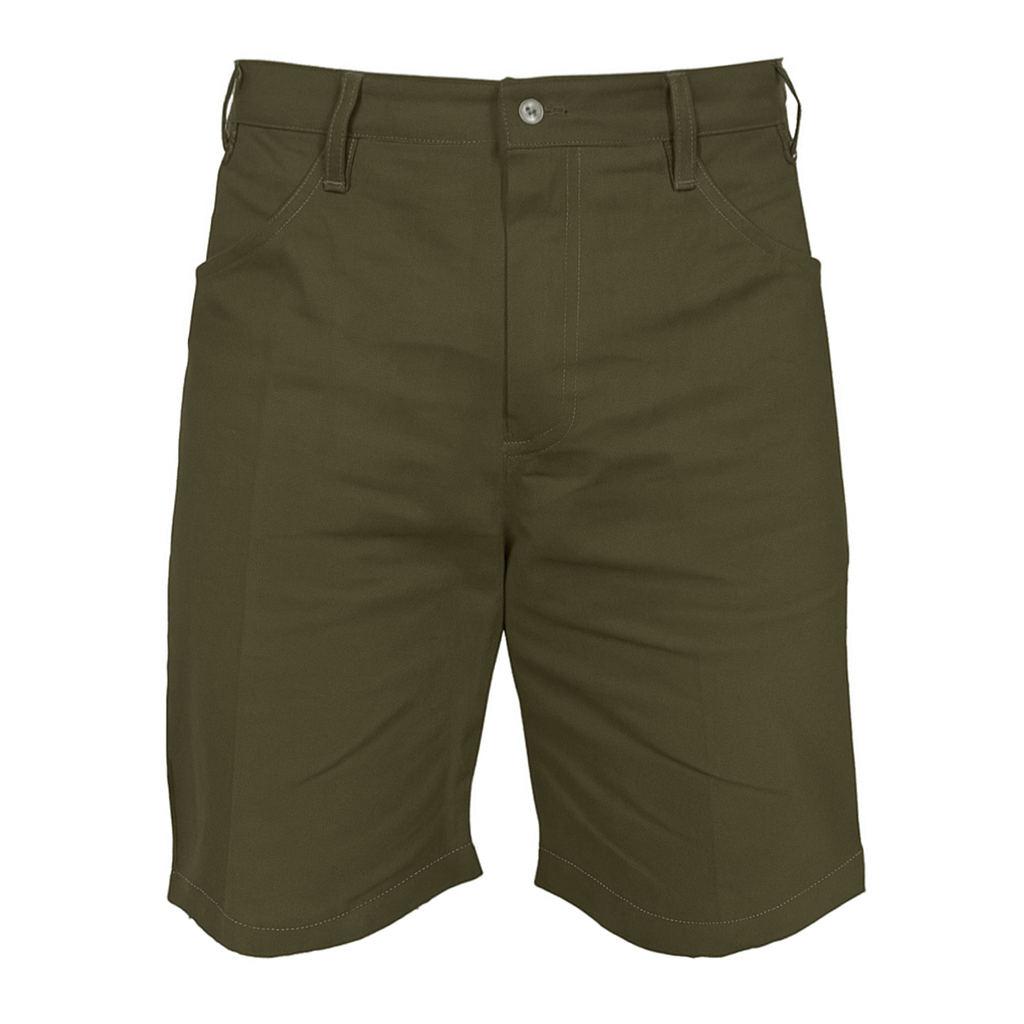 bermuda-brim-verde-oliva-resistente-uniforme-operacional-alpha-uniformes Bermuda Brim Sarja Cáqui Cós Tradicional Alpha Uniformes uniforme para atendimento e vendas.